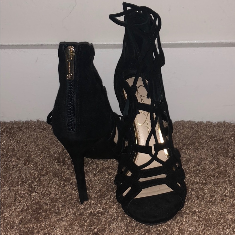 Strappy black Jessica Simpson Heels